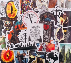 50 LOTR Aufkleber verschiedene Decals für Handy Laptop Dekoration Herr der Ringe - Bild 1 von 1