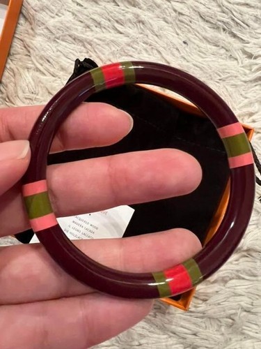 HERMÈS Bracciale H Hermes Equipe PM Bracciale Legno Laccato 7 68" Misura S