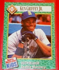 Ken Griffey Jr 1990 *Sports Illustrated Kids * Collectible MLB Card No. 158