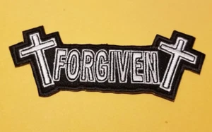 FORGIVEN Embroidered Patch approx. 1.5 x 4" - Picture 1 of 2