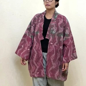 Cadence Vintage Quilted Kimono Jacket Handmade Oversized Plus Size XL 2XL 3X - Picture 1 of 10