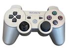 Sony Playstation 3 PS3 DualShock Video Game Controller Silver Genuine OEM