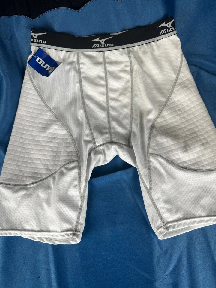 New Mizuno Baseball Sliding Shorts White Sz L White - Image 1 of 1
