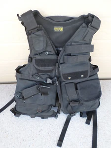 London Bridge Trading Co. Black Floating Tactical Vest. Adjustable Size "Adult" - Picture 1 of 5