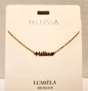 Lumiela Melissa Personalized Necklace Marina De Buchi Nickel Free 15" To 20" - Picture 1 of 4