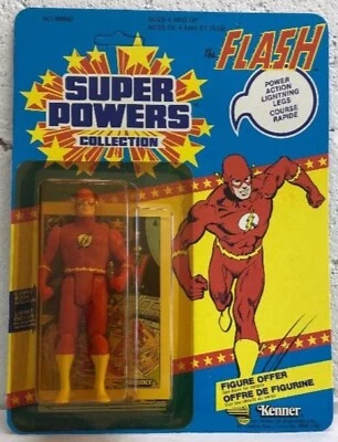 Super Powers Kenner The Flash Mint On Canadian Card 12 Back Power Legs Unpunched - Image 1 of 3