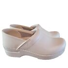 Dansko White Leather Casual Comfort Nursing Clogs Shoes Women's Eu 38 Us 7.5