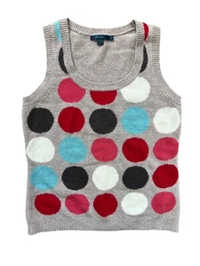 Boden Wool Vest Youths Size 12 Polka Dot Tan Style WK449 - Picture 1 of 6