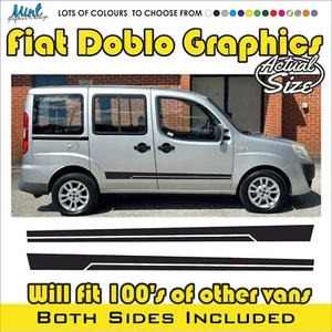 Fiat Doblo Combo Micro CÁMPER CUALQUIER EDAD furgoneta autocaravana calcomanías gráficas gratis p&p 009 - Imagen 1 de 4