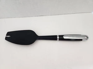 KitchenAid Spatola Miscelatore Nero Pulitore Tacca a Punta Gomma Inox Lunghezza 12"  - Foto 1 di 5