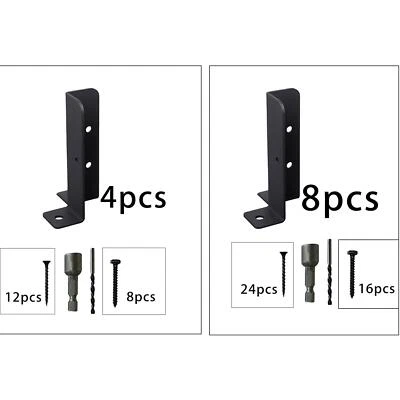 Adjustable Deck Post Anchor Base Brackets Post Holders Support Base Brackets - Image 1 of 2