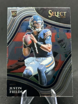 Justin Fields 2021 NFL Panini Select Base Field Level Rookie RC #350 Bears - Image 1 of 2