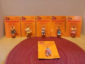 Get Along Gang Attachable Figures Set/6 Keychain American Greetings NEW Vintage - Picture 1 of 7