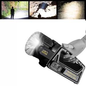 Handheld Spotlight Rechargeable LED Searchlight Portable Super Bright Flashlight