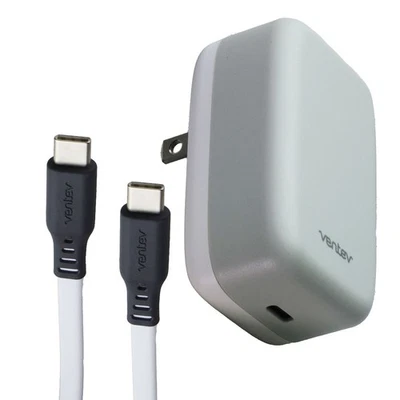 Cargador de Pared Ventev 30W + (Cable USB-C a USB-C) Combo - Blanco Foto 1 de 4