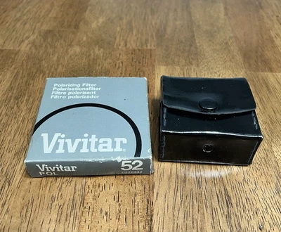 Vivitar 52mm Lens Circular Polarizing Filter W/case - NEEDS CLEANING - Image 1 of 4