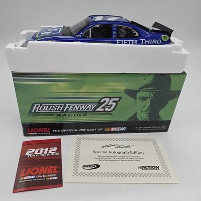AUTOGRAPH COA 2012 Kenseth #17 5/3 Bank 1/24 Lionel Fusion Nascar Diecast 1/48 - Image 1 of 4