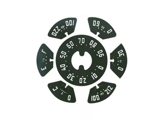 1947 1948 1949 Chevrolet Truck Speedometer Gauge Decal Set - Image 1 of 1