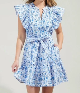 Sugarlips luray floral ruffle mini dress size XL - Picture 1 of 3
