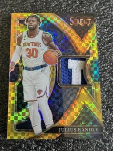 2022-23 Panini Select Julius Randle Gold Prizm Selective Swatches GU Patch #/10 - Picture 1 of 5