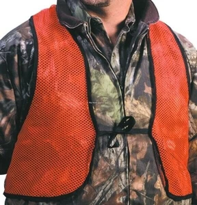 Hunters Specialties Adult Mesh Safety Vest One Size Fits Most Orange - 02006 - Picture 1 of 1