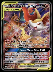 Charizard & Braixen GX SM230 Tag Team Generations Promo Alternate Art POKEMON - Picture 1 of 2
