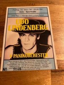+++ Udo Lindenberg - Köln 1984 - Eintrittskarte +++ - Bild 1 von 1