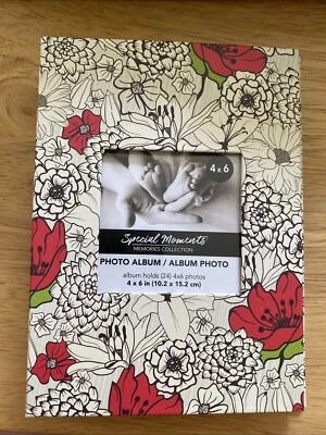 Special Moments 4 x 6 Photo Album w/window Hardcover 24 photos Floral - Image 1 of 3