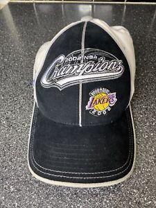 Los Angeles Lakers 2002 NBA Champions Official Reebok Fitted Cap Hat - Size S/M