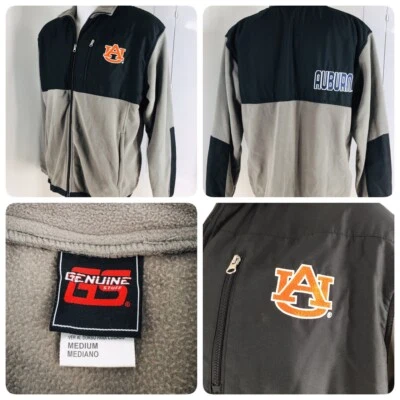 AUBURN UNIVERSITY Men Size M Jacket By GENUINE STUFF Two Tone Fleece      P6 - Image 1 of 4
