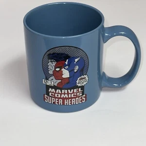 Marvel Comics Super Heroes 21 Unzen Kaffeebecher blau 2-seitig bedruckt Spiderman NEU - Bild 1 von 6