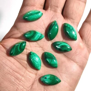 Natural Azurite Malachite Marquise Cabochon Unique Gemstone Bracelet Supply - Picture 1 of 8