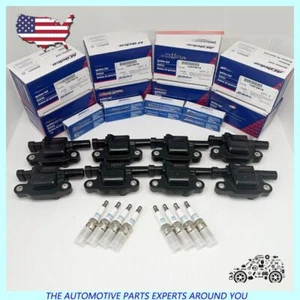 8X OEM AcDelco UF413 Ignition Coil & 41-110 Spark Plug & 9748UU Wire for GMC - Picture 1 of 7