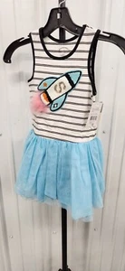 New: Pastourelle By Pipa & Julia Size 5 Girls Rocket Ship Dress / Sleeveless - Picture 1 of 9