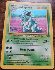 Nidoqueen Holo 7/64 Jungle Set Rare Pokemon Card | Original WOTC 1999 Vintage MP