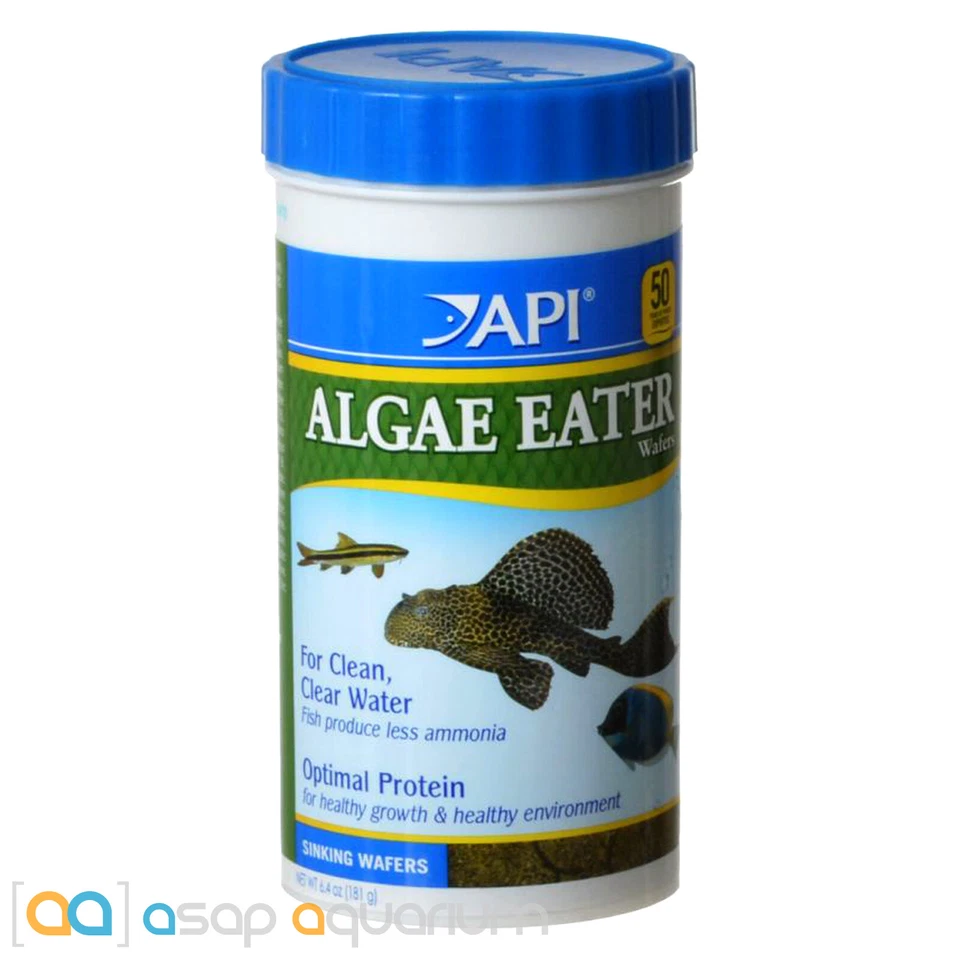 API Algae Eater Wafers Tropical Fish Food 6.4oz (181g) Freshwater Saltwater Fish - Image 1 of 1
