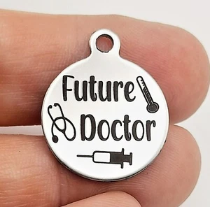 Future Doctor Charms, Medical Pendants, student, Jewellery Supplies, Crafts - Picture 1 of 5