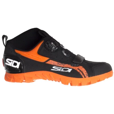 Sidi Defender Downhill MTB Cycling Shoes Black/Orange Size 42 EU / 8 US NEW - Image 1 of 4
