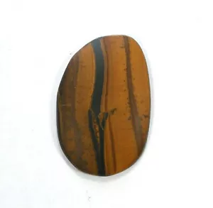 DVH Scenic Tigereye Matte Cabochon w/ Hematite Cab 34x23x5 (2704) - Picture 1 of 3