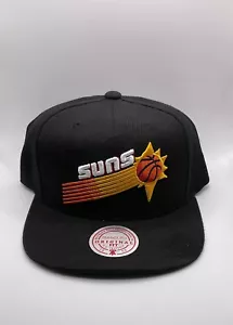 Phoenix Suns New Mitchell & Ness Core Black Orange Era Snapback Hat Cap - Picture 1 of 4