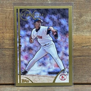 1999 Topps Baseball Card #449 Pedro Martinez Boston Red Sox Strikeout Kings - Picture 1 of 2