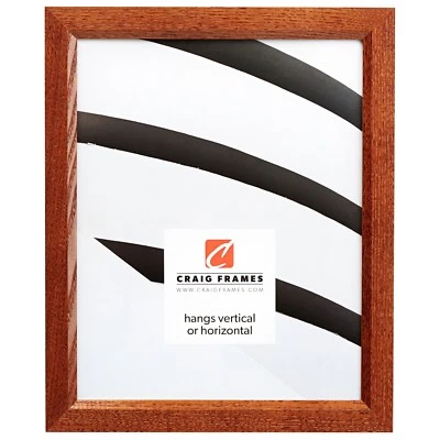 Craig Frames .8" Wide Modern Medium Brown Wood Picture Frames & Poster Frames - Image 1 of 4