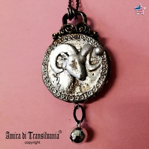 Zodiac Horoscope Necklace Talisman Amulet Pendant Astrology Sign Aries Symbology - Picture 1 of 24
