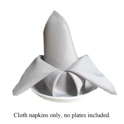 48*48cm Table Napkins Wedding Tableware Serviettes Polyester Cotton Fabric ✨ ~ - Image 1 of 4