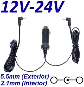 Cargador Coche Mechero 12V 2A 2000mA 5.5mm 2.1mm 2 Salidas Doble Splitter CAR - Imagen 1 de 4