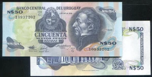 Uruguay P61A, 50-PESO, 1988 UNC - Foto 1 di 1