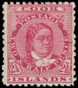 COOK ISLANDS 12 - Queen Makea Takau "Perf 12.0 x 11.5" (pb14710) - Picture 1 of 1