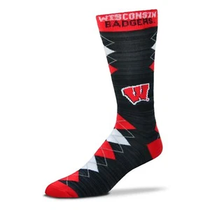Wisconsin Badgers Fan Nation Socks, Large - Picture 1 of 1