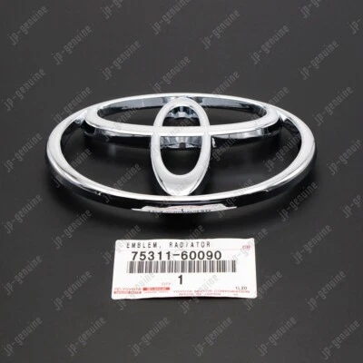 Emblema de grade de radiador dianteiro original do fabricante TOYOTA Land Cruiser 4Runner 75311-60090 - Imagem 1 de 4