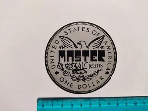 Adhesivo Master Jeans One Dollar Sticker Autocollant Autoadhes 80s Original - Picture 1 of 1